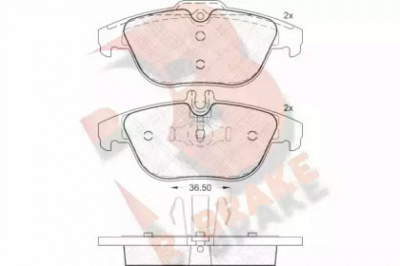 R BRAKE rb1863 -  Комплект тормозных колодок, дисковый тормоз